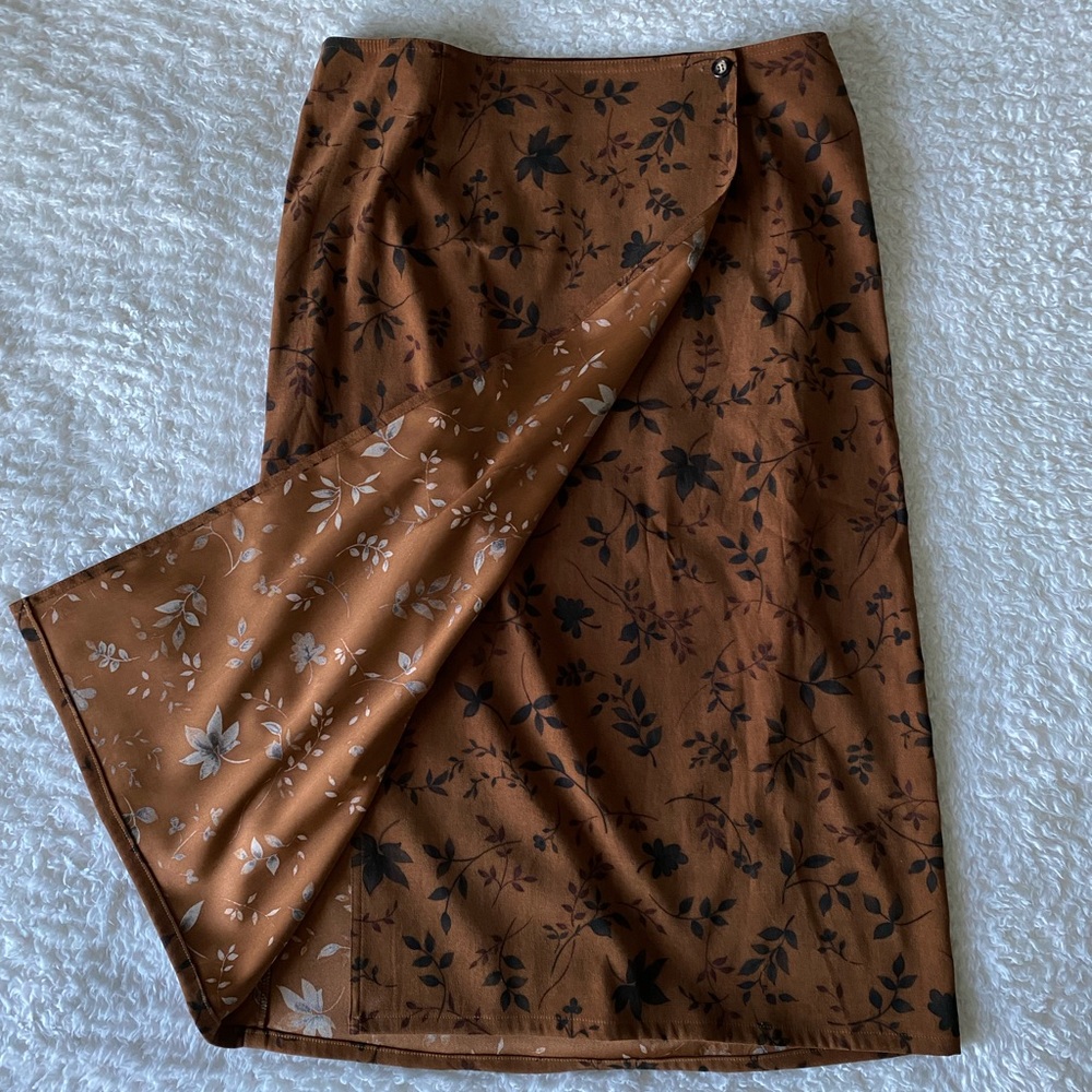 Talbots Long Floral Skirt